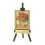 Tablou sevalet "Vaza cu maci rosii" Van Gogh - pe foita de aur de 23Kt