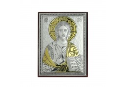 Icoana argintata cu Iisus Hristos