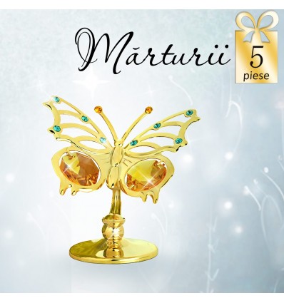 5 Fluturasi cu cristale Swarovski - oferta marturii de botez