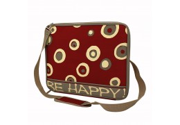 Geanta de laptop "Be happy !"