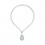 Colier decorat cu pietre cubic zirconia si pandantiv proeminent