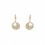 Cercei placati cu aur de 14K, decorati cu cristale cubic zirconia