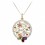 Colier placat cu aur 14K, decorat cu cristale cubic zirconia