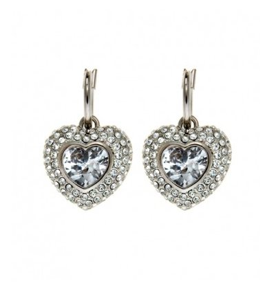 Corazon - Cercei inimioare cu Swarovski si zirconiu