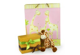 Little Friends - Gary girafa de plus si ambalaj de lux pentru cadoul tau