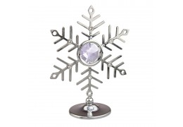 Fulg de nea cu 7 cristale Swarovski