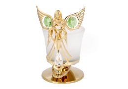 Candela - ingeras placat cu aur, decorat cu cristale Swarovski