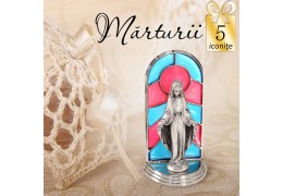 Statuete argintate - oferta de 5 marturii de botez