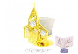 Candela - Biserica placata cu aur 24k si cristale Swarovski