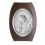 Icoana argintata ovala  pe lemn cu Fecioara cu  Pruncul 25*17.5 cm