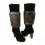 Cizme din piele neagra Dr Scholl cu blanita
