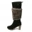 Cizme din piele neagra Dr Scholl cu blanita