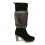 Cizme din piele neagra Dr Scholl cu blanita