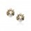 Buburuza - Cercei placati cu aur 14K si decorati cu perla