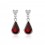 Red Drops - Cercei rodiati decorati cu cristale austriece