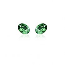 Green Drop - Cercei rodiati si decorati cu cristal austriac