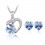 Blue Love - Set de colier si cercei decorat cu cristale