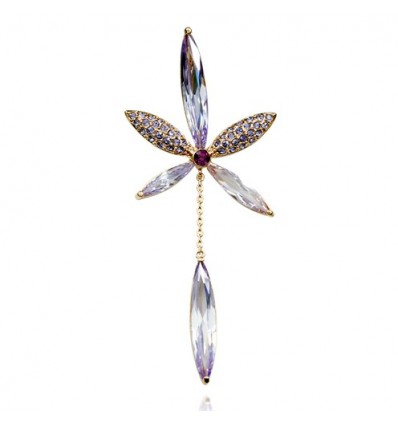 Purple Grace - brosa cu cristale