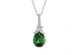 Green Drop - colier cu cristale Swarovski