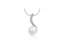 Silver Pearl - colier cu perla si cristale