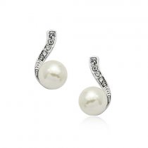 Silver Pearl - cercei cu perla