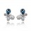 Blue Butterflies - Cercei decorati cu cristale Swarovski