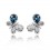 Blue Butterflies - Cercei decorati cu cristale Swarovski