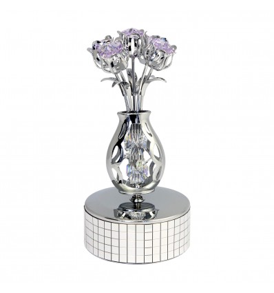 Vaza cu lalele decorate cu cristale Swarovski