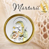 Iconita argintata - oferta de 5 marturii de nunta