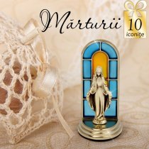 Statuete argintate - oferta de 10 marturii de nunta