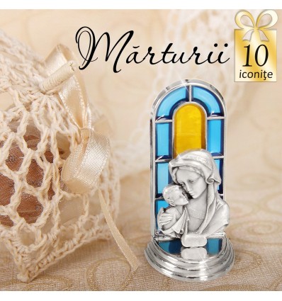 Statuete argintate - oferta de 10 marturii de botez