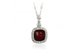 Colier cu cristale Swarovski - PARURE Milano "Burgundy