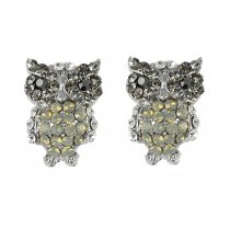 Bufnita - Cercei cu cristale Swarovski Albe - PARURE Milano