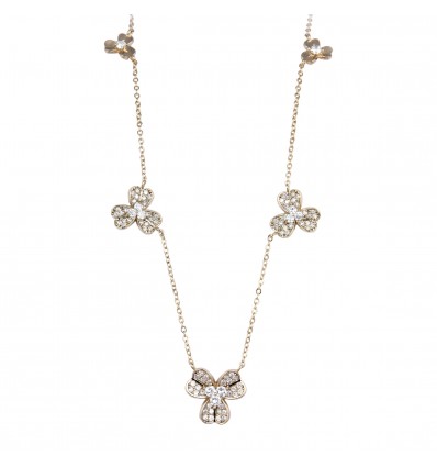 Colier Clover Rose Gold Plated - PARURE Milano