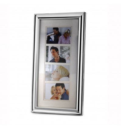 Family - Rama foto argintata pentru 4 poze 9 x 13 cm