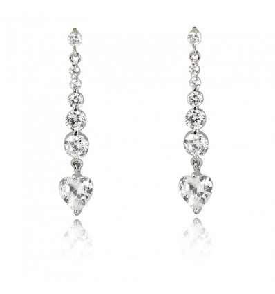 Cercei lungi cu cristale Swarovski PARURE Milano