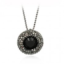 Colier cu cristale negre Swarovski PARURE Milano