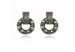 Cercei cu cristale Swarovski fumurii - PARURE Milano