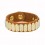 Bratara din piele cu ornamente placate cu aur 14K - PARURE Milano