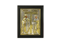 Icoana din argint cu Sfintii Constantin si Elena