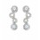 Cercei din argint cu cercuri decorat cristale Swarovski PARURE Milano