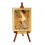 Tablou pe sevalet Klimt - Doamna cu evantaiul - pe foita de aur de 23Kt