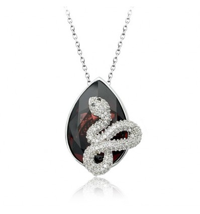 "White snake" - Colier cu cristale Swarovski