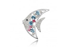 Moonfish - Brosa cu cristale austriece multicolore