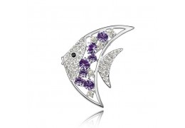 Moonfish - Brosa cu cristale austriece violet