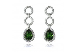 Cercei cu cristale Swarovski PARURE Milano Green Drops