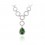 Colier cu cristale Swarovski PARURE Milano Green Drop