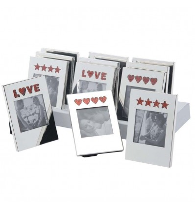 Valentine's Day Surprise - Set de 12 rame foto argintate pentru indragostiti