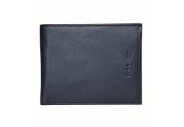 Portofel din piele naturala neagra - Calvin Klein