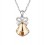 Jingle Bell Amber - colier placat cu platina decorat cu cristale Swarovski